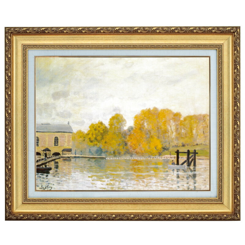 樂天商城 - 立体複製名画 シスレー 「マルリーの堰（せき）」 4号