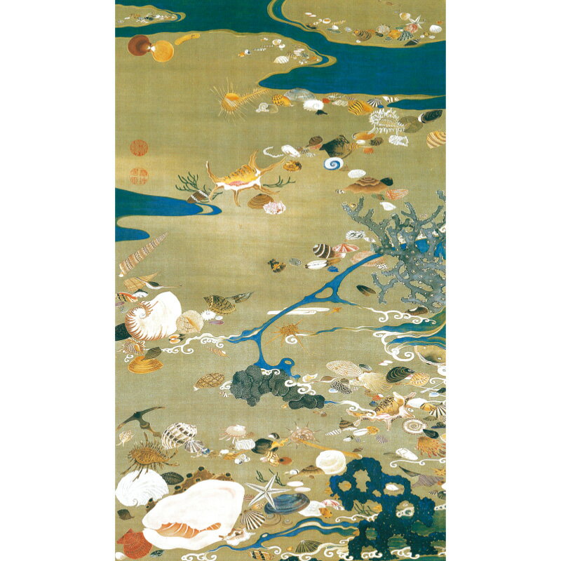 磯に散りばめられた貝の饗宴。とがった貝、大きく口を開けた貝、渦巻き貝など、眺める度に発見あり。細密技巧の天才絵師 伊藤 若冲正徳6（1716）年2月生まれる。江戸時代中期の絵師。狩野派の画家・大岡春卜に師事したといわれ、宋元画、特に濃彩の花鳥画に学び模写に励み、実物写生に移行。「超絶細密技巧の天才」「奇想の画家」ともいわれる。寛政12年9月没、享年84。■高級額仕様●絵寸法（約）76×42cm●額寸法（約）81×47×2cm●高精細デジタル印刷●額材料：女桑、アクリルカバー入●掛け紐付アートの友社 伊藤若冲『動植綵絵』貝甲図 高級仕様 額 113764磯に散りばめられた貝の饗宴。とがった貝、大きく口を開けた貝、渦巻き貝など、眺める度に発見あり。細密技巧の天才絵師 伊藤 若冲正徳6（1716）年2月生まれる。江戸時代中期の絵師。狩野派の画家・大岡春卜に師事したといわれ、宋元画、特に濃彩の花鳥画に学び模写に励み、実物写生に移行。「超絶細密技巧の天才」「奇想の画家」ともいわれる。寛政12年9月没、享年84。■高級額仕様●絵寸法（約）76×42cm●額寸法（約）81×47×2cm●高精細デジタル印刷●額材料：女桑、アクリルカバー入●掛け紐付