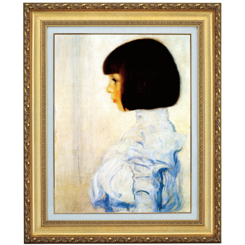 樂天商城 - クリムト 作品 ヘレーネ・クリムトの肖像 10号 立体複製名画 絵画 額付き インテリア