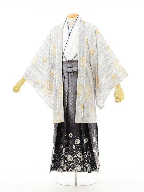 【レンタル】〔夏用〕〔男性用袴〕男性用袴レンタルmen0014 白小紋白×龍ラメ〔結婚式〕〔新郎紋服〕〔成人式〕〔フルセット〕【往復送料無料】【RCP】fy16REN07(10P03Dec16)