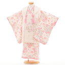 七五三 着物 3歳 女の子 レンタル 03127 白×ピンク花 3歳女の子 新品足袋プレゼント 3歳着物 七五三レンタル 被布セット 着物レンタル 3歳女の子 ...