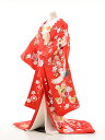 色打掛 レンタル 花嫁用 250 赤鶴マリに枝垂桜 結婚式 和婚 ブライダル 神前式 神社 色打掛レンタル 着物 レンタル 花嫁衣裳 レンタル 色打掛フルセットレンタル(10P03Dec16)【レンタル】