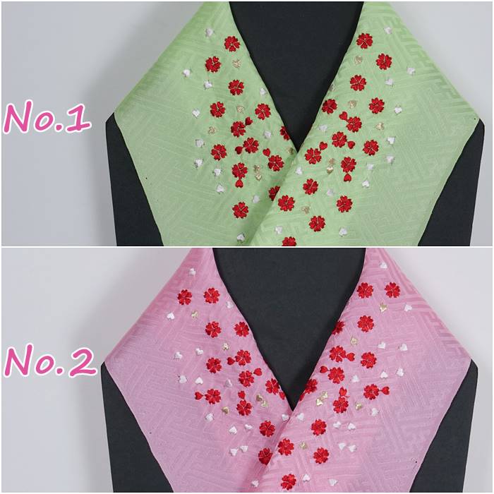 半衿 刺繍 お子様 お宮参り 祝着 女子 三歳 七歳 半衿 / 祝着 3歳半衿 7歳半衿 正絹半衿 絹 a4a5m5 / アウトレット送料無料 在庫処分 訳あり