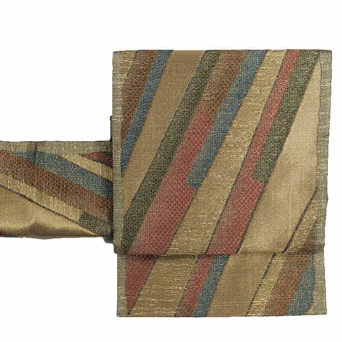 未使用品 リサイクル 袋帯 フォーマル 正絹 中古着物 本金箔 未着品の逸品帯 a2m6m2 仕立て上がり Mサイズ【中古】逸品 中古袋帯 リユース 舞台 漆箔