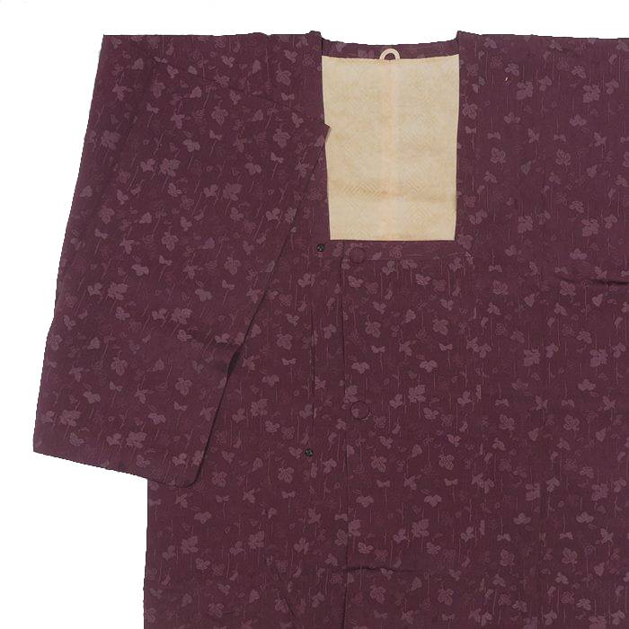 コート リサイクル防寒コート 着物用 三寿織 ／ フォーマルコート 中古着物 身丈85cm Sサイズ 裄63cm 紫 ／ リサイクル着物 a3m0m8y3 天蚕糸 生地厚め 【中古】