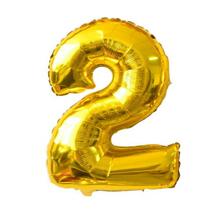 【ゆうメール送料無料】2 特大文字 数字 ゴールド GOLD 赤ちゃん BABY 出産祝い ギフト 誕生日 風船 バースデーバルーン 誕生日 HAPPY BIRTHDAY クリスマス パーティー サプライズ プレゼント 飾り付け OPEN 店舗