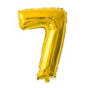【クリックポスト送料無料】7 特大文字 数字 ゴールド GOLD 赤ちゃん BABY 出産祝い ギフト 誕生日 風船 バースデーバルーン 誕生日 HAPPY B...