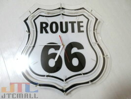 ルート66ROUTE66ネオンクロック時計インテリアBARCafeネオン管ネオン看板