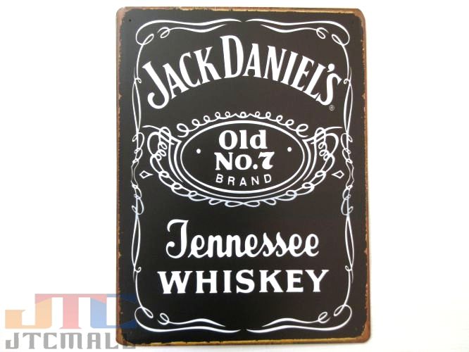 【クリックポスト全国送料無料】特大 JACK DANIEL ジャック ダニエル 広告 ブリキ看板 店舗用 NEON SIGN アメリカン雑貨 看板