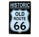 【クリックポスト全国送料無料】ルート66 HISTORIC ブリキ集 ROUTE66 アメリカ 映画 広告 ブリキ看板 店舗用 NEON SIGN アメリカン雑貨 看板