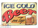 【クリックポスト全国送料無料】ICE COLD BEER ビール BAR 居酒屋 酒 BEER 広告 ...