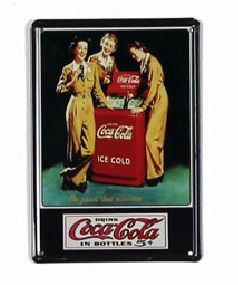 【クリックポスト全国送料無料】コカコーラ COCA COLA 広告 ブリキ看板 店舗用 NEON SIGN アメリカン雑貨 看板