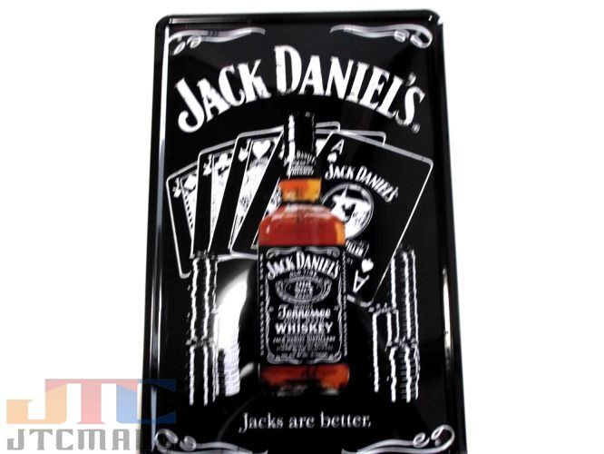 【クリックポスト全国送料無料】JACK DANIEL ジャックダニエル 酒 BAR 広告 ブリキ看板 店舗用 NEON SIGN アメリカン雑貨 看板