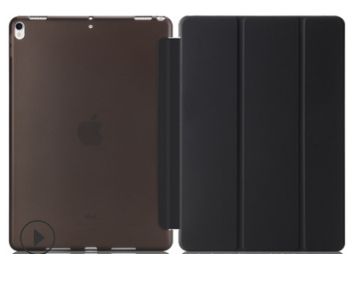 【クリックポスト全国送料無料】黒色 iPad mini 4とmini 5兼用ケース 手帳型ケース 三つ折タイプ スタンド機能 軽量 薄型 三つ折スタンドカメラレンズより1mm高く設計され、iPadを平置してもカメラレンズに擦傷しません。