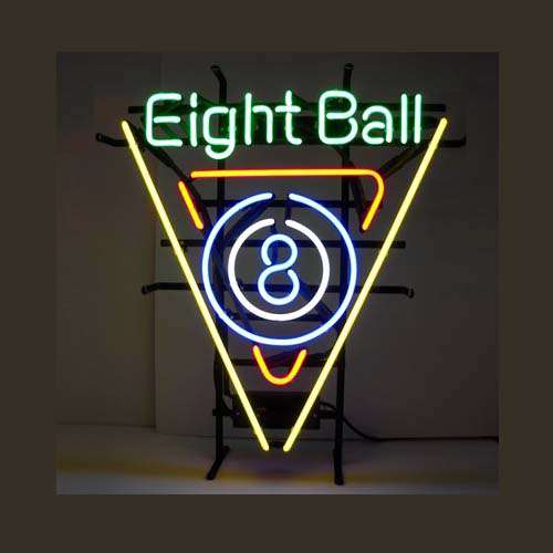 T29 Eight Ball ビリヤード ネオン看板 ネオンサイン 広告 店舗用 NEON SIGN アメリカン雑貨 看板 ネオン管