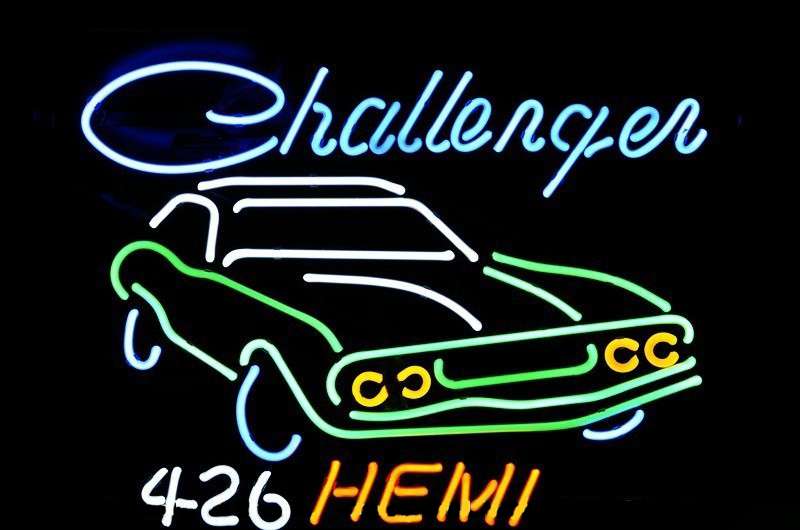 DODGE CHARENGER ダッジチャレンジャー CAR ネオン看板 ネオンサイン 広告 店舗用 NEON SIGN アメリカン雑貨 看板 ネオン管