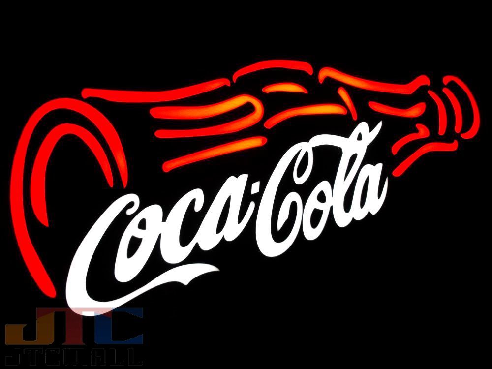 【LED看板はメーカーの生産終了に伴い、今ある在庫限りで販売終了となります。】Coca-Cola コカコーラ ボトル LED ネオン看板 ネオンサイン 広告 店舗用 アメリカン雑貨 看板 ネオン管