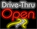  A127 Drive Thru OPEN ドライブスルー オープンネオン看板 ネオンサイン 広告 店舗用 NEON SIGN アメリカン雑貨 看板 ネオン管
