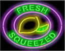 yCOAiE[1Tԁ` 3TԒxzySEEzlITC A186 FRESH SQUEEZED L Xܗp NEON SIGN AJG Ŕ lI