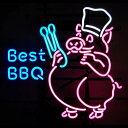 【海外直輸入商品・納期1週間~ 3週間程度】【全国送料送料無料・沖縄・離島を除く】特大ネオンサイン T80 BEST BBQ バーベキュー 広告 店舗用 NEON SIGN アメリカン雑貨 看板 ネオン管