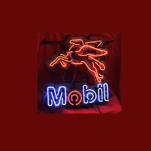 ڳľ͢ʡǼ1֡ 3١̵ۡ졦Υͥ󥵥 T162 MOBIL OIL GAS  Ź NEON SIGN ꥫ󻨲  ͥ