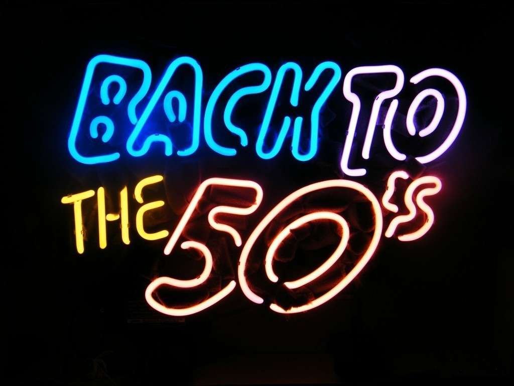 特大ネオンサイン F144 Back to The 50's 広告 店舗用 NEON SIGN アメリカン雑貨 看板 ネオン管