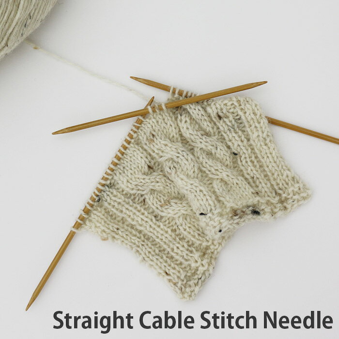 Straight cable stitch needle