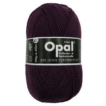 毛糸 Opal オパール 靴下用毛糸 Uni 3072 / バイオレットてあみ かぎ針 棒針 ニット 手編み 編み物 手芸 ハンドメイド 手作り