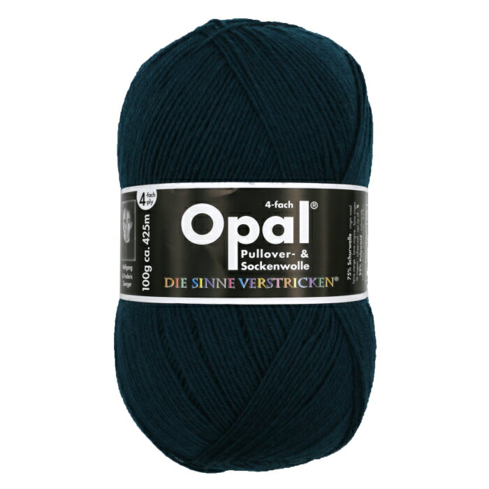 毛糸 Opal オパール 靴下用毛糸 Uni 5187 / ぺトロールブルーてあみ かぎ針 棒針 ニット 手編み 編み物 手芸 ハンドメイド 手作り