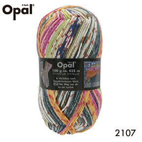 【人気No.2】 毛糸 Opal オパール Hundertwasser 2107てあみ かぎ針 棒針 ニット 手編み 編み物 手芸 ハンドメイド 手作り☆オパール