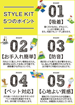 【送料無料】 サンゲツ 洗える 住宅用 タイルカーペット スタイルキット カット 吸着 ずれない 犬猫 ペット対応 防汚 防臭 防音 制電 防炎 防ダニ 床暖 40×40 フローリングに 置くだけ 家庭用 パネルカーペット 賃貸OK カラフル かわいい