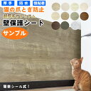 猫 爪とぎ 防止 超厚手 壁保護シート サンプル2枚（30×14cm） ネコちゃんの爪とぎ対策 ペット 犬 ひっかき 爪とぎ防止 汚れ防止 傷防止 しつけ用 爪とぎ防止シート キズ汚れ防止シート 壁紙の上から貼れる 壁ガード 家具 ペットグッズ 猫用品 強粘着タイプ 木目シート