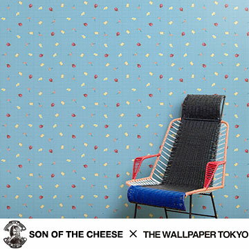 Son of the Cheese（サノバチーズ） 壁紙 THE WALLPAPER TOKYO ロゴ ペインター スケートボーダー ヴィンテージ アンティーク フリース壁紙 フリースデジタルプリント壁紙 デジタルプリント壁紙 貼って剥がせる 賃貸OK 日本製(46cmx10m)