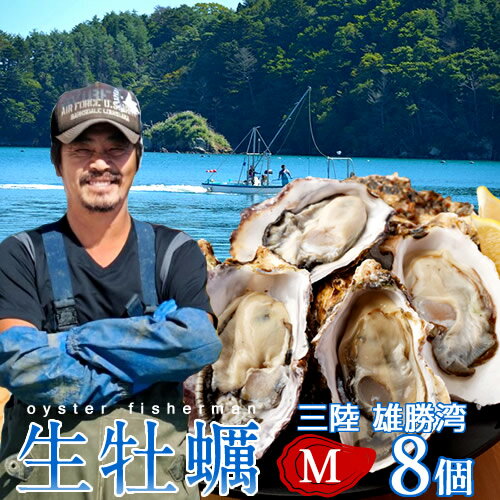 カキ 生牡蠣 殻付き 生食用 牡蠣 M 8個 食べやすい 生ガキ 三陸宮城県 石巻産 カキ漁師直送 お取り寄せ 新鮮生がき 産地直送［ 父の日 ギフト プレゼント］