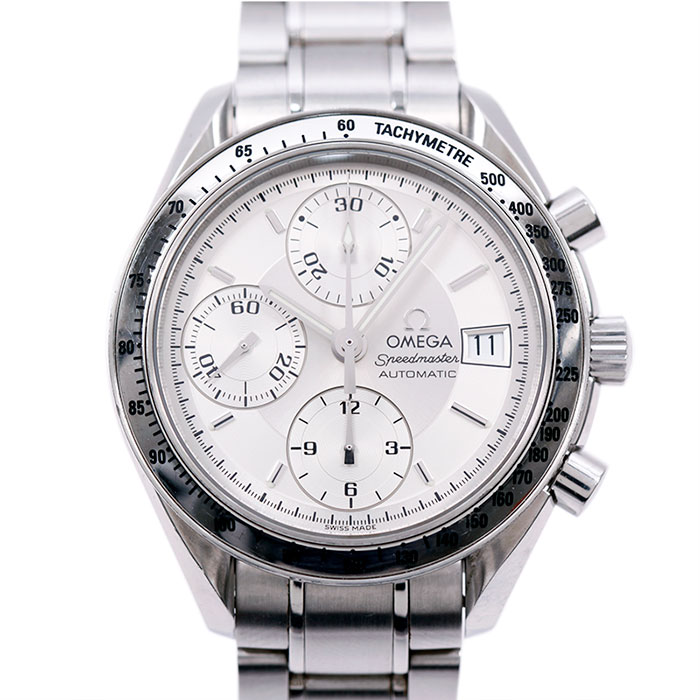 オメガ OMEGA スピードマスター デイト シルバーダイヤル 3513.30 SS メンズ 腕時計【中古】【送料無料】