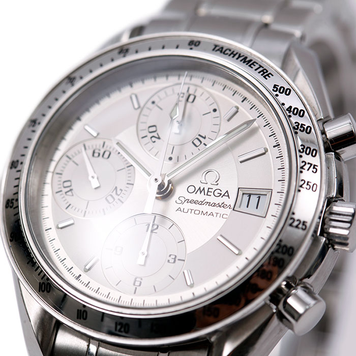 オメガ OMEGA スピードマスター デイト シルバーダイヤル 3513.30 SS メンズ 腕時計【中古】【送料無料】