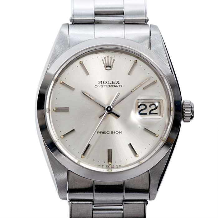 ロレックス ROLEX オイスターデイト 6694 シルバー 34mm ヴィンテージ 腕時計 送料無料【中古】