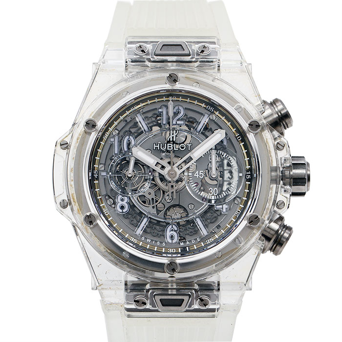 ウブロ HUBLOT ビッグバン ウニコ サファイア 世界限定500本 411.JX.4802.RT スケルトン メンズ 【中古】【送料無料】
