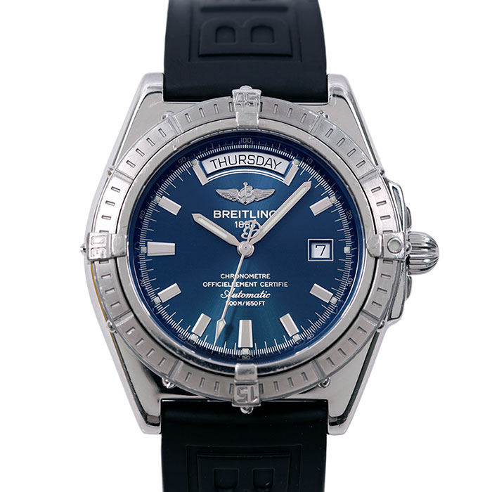 ブライトリング BREITLING ウインドライダー ヘッドウィンド A45355 デイデイト 43mm 自動巻き 腕時計【中古】【送料無料】