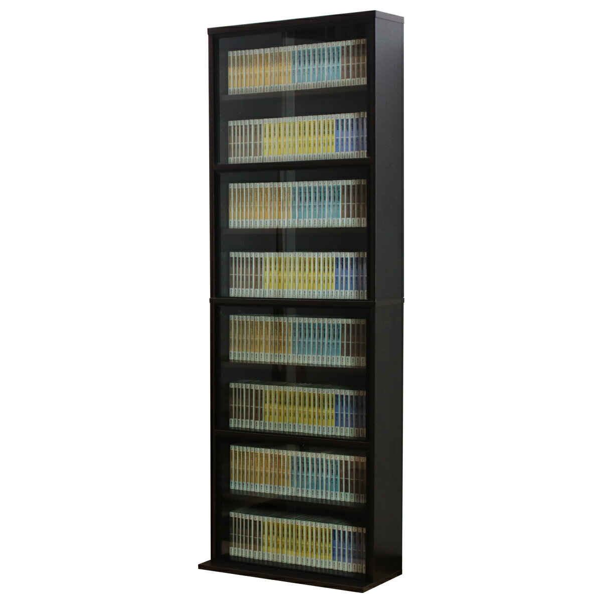 楽天市場】スライド 本棚 ガラス扉の通販