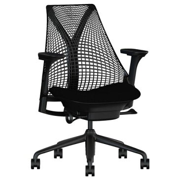 【テレワーク応援】ハーマンミラー セイルチェア ブラック 肘付き Herman Miller Sayl Chair ブランドチェア デザインチェア デスクチェア マネジメントチェア プレジデントチェア 高機能ワーキングチェア 社長椅子 役員椅子 ブラックフレーム(168515)【個人宅配送費込B】