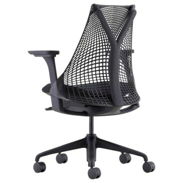 【テレワーク応援】ハーマンミラー セイルチェア ブラック 肘付き Herman Miller Sayl Chair ブランドチェア デザインチェア デスクチェア マネジメントチェア プレジデントチェア 高機能ワーキングチェア 社長椅子 役員椅子 ブラックフレーム(168515)【個人宅配送費込B】