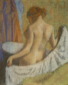 【送料無料】絵画 油彩画複製油絵複製画/エドガー・ドガ 入浴後 【すぐに飾れる豪華額縁付 キャンバス】