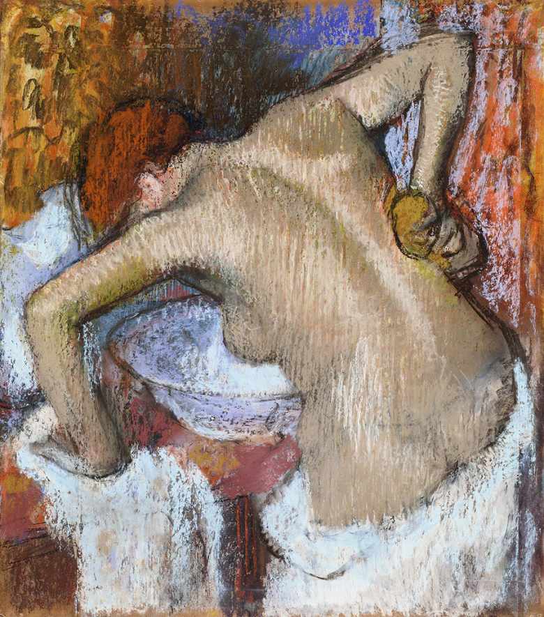 乐天商城 - 絵画 インテリア 額入り 壁掛け複製油絵エドガー・ドガ 背中を拭く女 油彩画 複製画 選べる額縁 選べるサイズ
