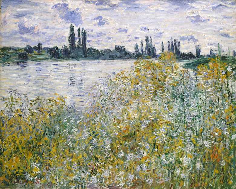 絵画 インテリア 額入り 壁掛け複製油絵クロード・モネ ヴェトゥイユ付近の花 油彩画 複製画 選べる額縁 選べるサイズ