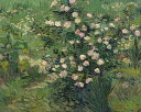 【送料無料】絵画 油彩画複製油絵複製画/ゴッホ ばら 【すぐに飾れる豪華額縁付 キャンバス】