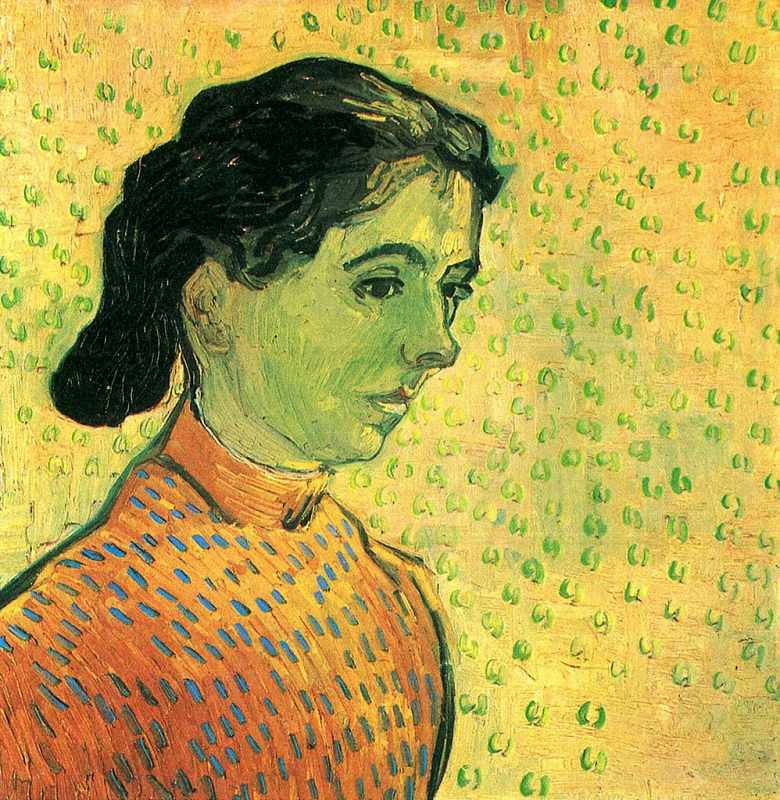 Rakuten - 【送料無料】絵画 油彩画複製油絵複製画/ゴッホ 若いアルルの女 【すぐに飾れる豪華額縁付 キャンバス】