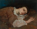 絵画 インテリア 額入り 壁掛け複製油絵ギュスターヴ・クールベ セーヌ川河畔の女(夏) 油彩画 複製画 選べる額縁 選べるサイズ