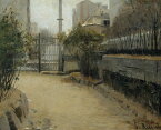 【送料無料】絵画 油彩画複製油絵複製画/サンティアゴ・ルシニョール モンマルトルの庭園 【すぐに飾れる豪華額縁付 キャンバス】