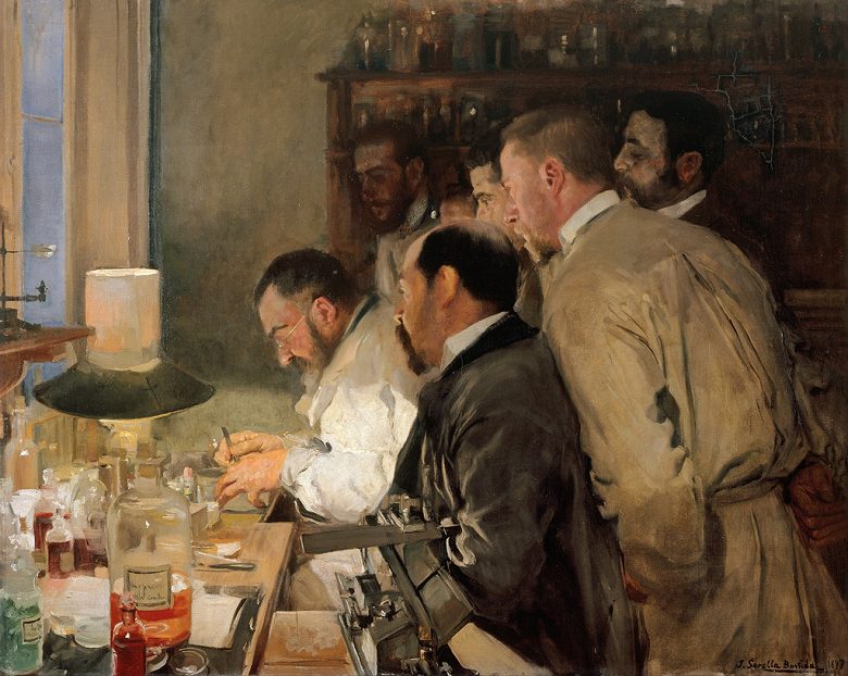 　作者 ホアキン・ソローリャ 作品名 研究 技法 手描き複製油絵 製作年 1897所蔵： ソローリャ美術館納期：受注制作につき、納期は「買い物かごに入れる」ボタン上をご覧ください。絵柄サイズ：652x530mm額装サイズ：808x686mmカテゴリ：ソローリャ美術館|ホアキン・ソローリャ|医者|印象派|男性|研究室|科学者|風俗画